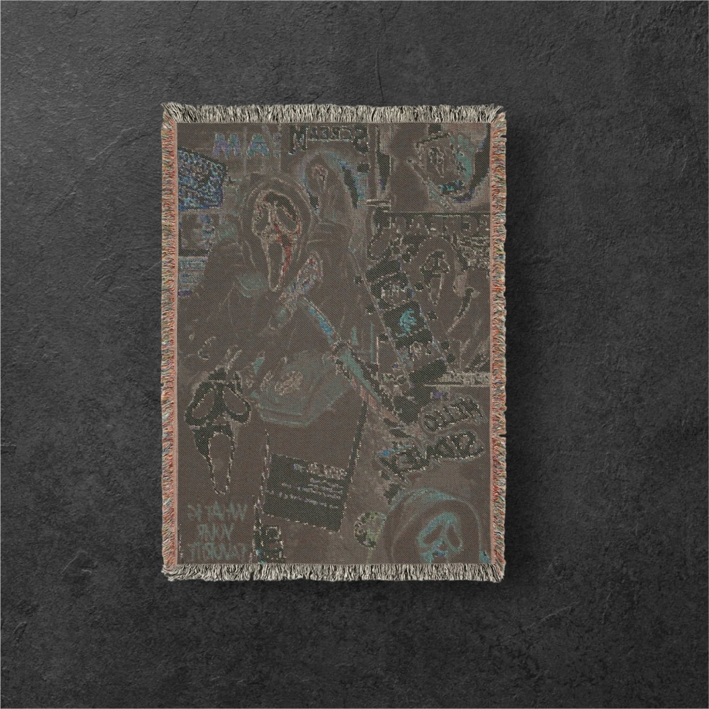 Woven Ghost FaceBlanket