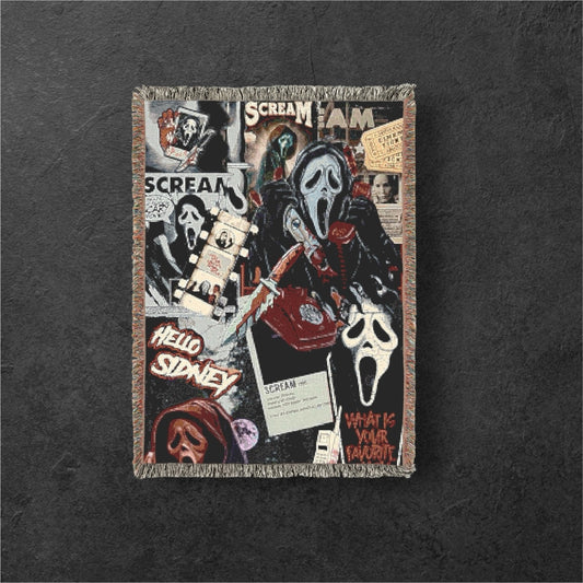 Woven Ghost FaceBlanket